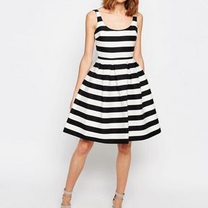 Warehouse Premium Stripe Prom Dress